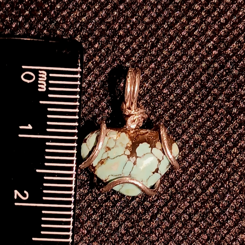 Turquoise Pendant Sterling Silver - Picture 9 of 12